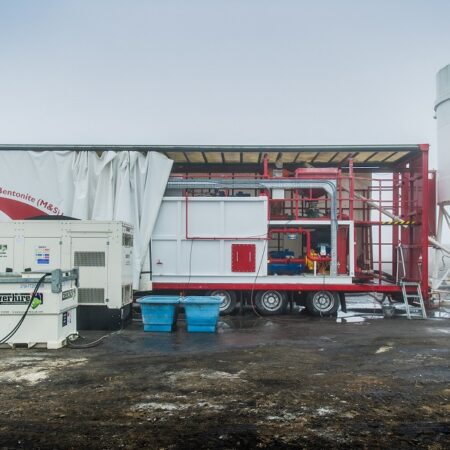 Wide shot of a 16 m3 mixer | Bentonite MS