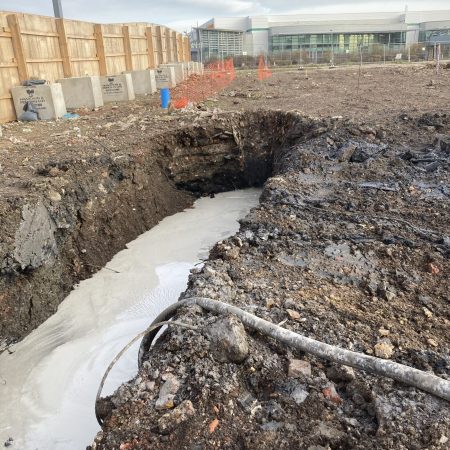 Open slurry wall outside | Bentonite MS